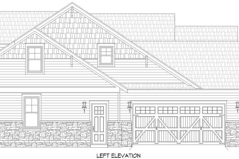 House Blueprint - Exterior - Other Elevation for Traditional House Plan #932-1064 - 4 bed, 4.5 bath