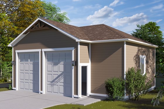 Exterior - Front Elevation 4 for Traditional House Plan #1060-231, 0 bath