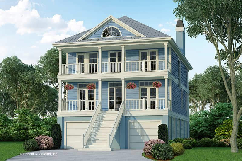 Home Plan - Exterior - Front Elevation 4 for Classical House Plan #929-506 - 3 bed, 2.5 bath