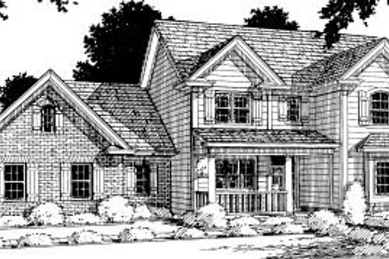 House Plan Design - Traditional Exterior - Front Elevation Plan #20-308