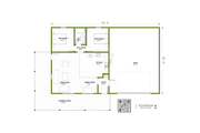 Barndominium Style House Plan - 2 Beds 1 Baths 888 Sq/Ft Plan #1106-10 