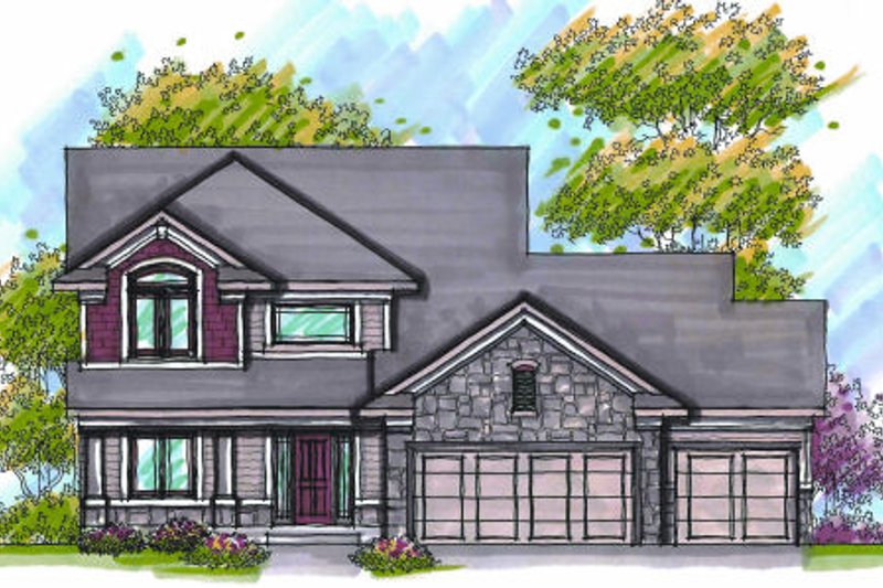 Home Plan - Traditional Exterior - Front Elevation Plan #70-950