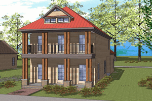 Traditional Exterior - Front Elevation Plan #8-175