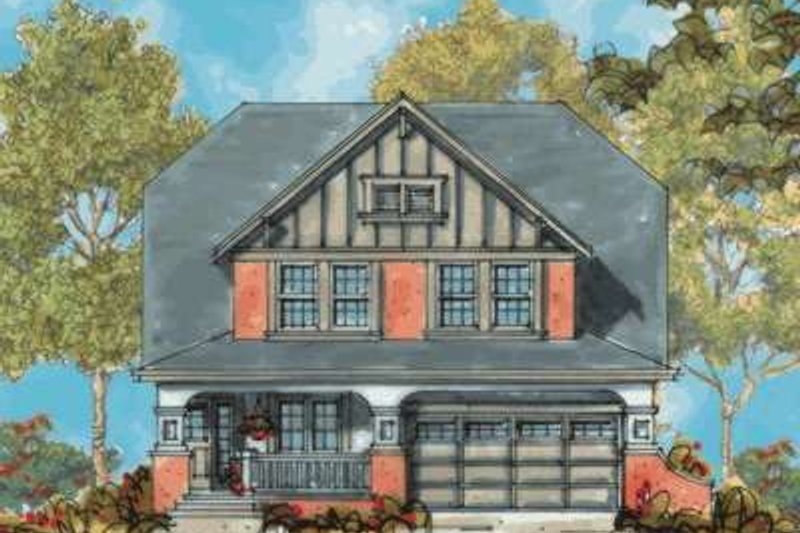 House Blueprint - Bungalow Exterior - Front Elevation Plan #20-1742