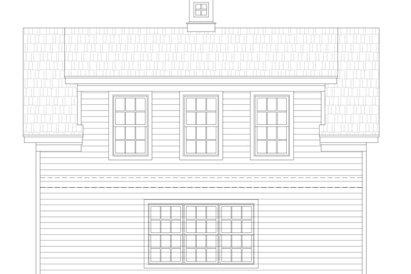 House Blueprint - Exterior - Other Elevation for Traditional House Plan #932-600, 1 bath