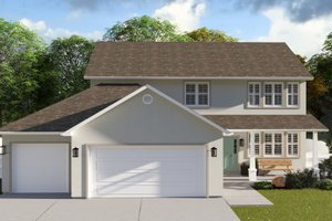 Traditional Exterior - Front Elevation Plan #1060-208