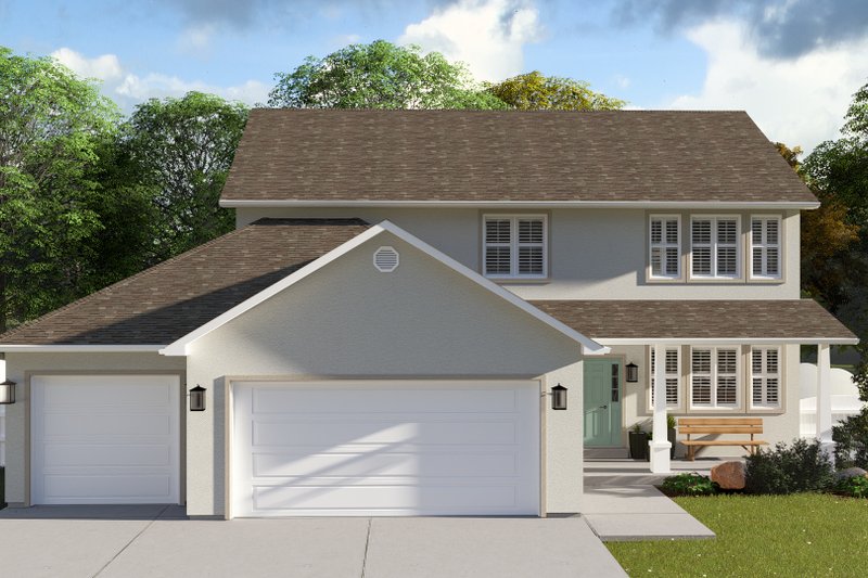Home Plan - Traditional Exterior - Front Elevation Plan #1060-208