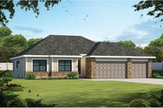 Ranch Style House Plan - 3 Beds 2.5 Baths 1750 Sq/Ft Plan #20-2297 