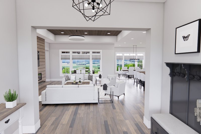 Architectural House Design - Interior - Entry for Farmhouse House Plan #51-1233 - 4 bed, 3.5 bath