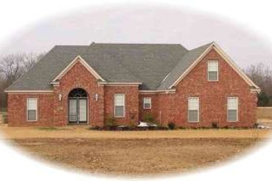 Exterior - Front Elevation for European House Plan #81-1512 - 3 bed, 2 bath