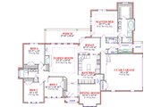 Traditional Style House Plan - 4 Beds 2.5 Baths 2432 Sq/Ft Plan #63-287 