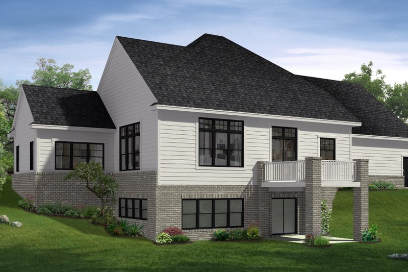 Dream House Plan - Exterior - Rear Elevation for Farmhouse House Plan #1057-22 - 3 bed, 2.5 bath