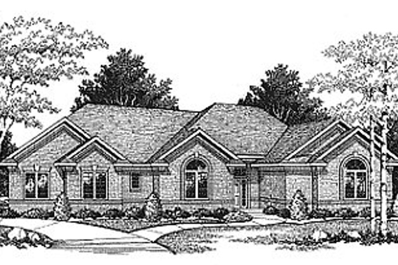 Traditional Style House Plan - 3 Beds 2.5 Baths 1801 Sq/Ft Plan #70-207