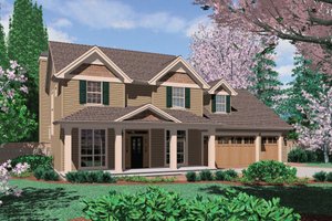 Dream House Plan - Exterior - Front Elevation for Traditional House Plan #48-393 - 3 bed, 2.5 bath