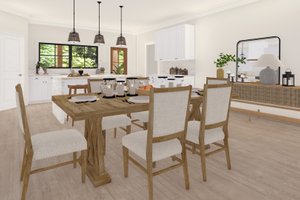 Interior - Dining Room for Barndominium House Plan #1117-8 - 3 bed, 2.5 bath