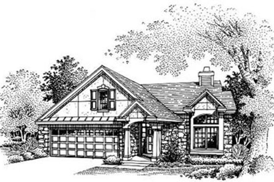 Exterior - Other Elevation for Traditional House Plan #50-194 - 3 bed, 2.5 bath