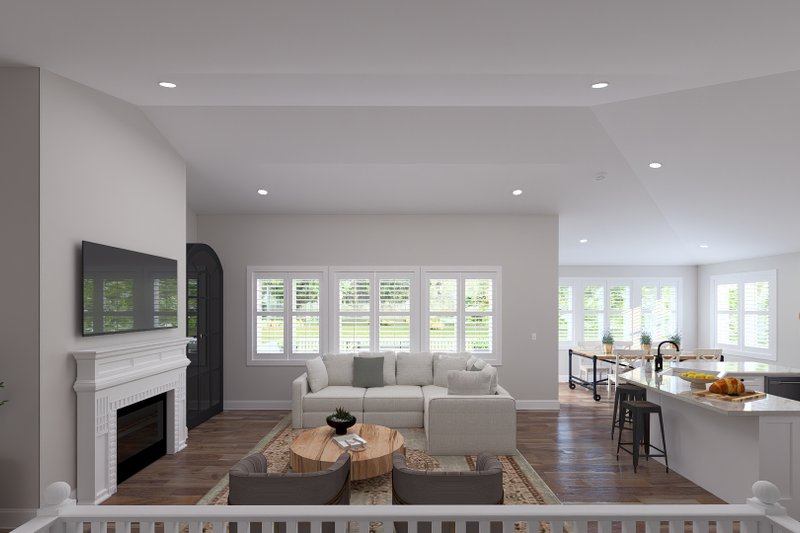 Home Plan - Interior - Family Room 1 for Craftsman House Plan #1060-503 - 2 bed, 2 bath