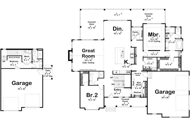 Home Plan - Floor Plan - Main Floor for Traditional House Plan #455-787 - 4 bed, 4 bath