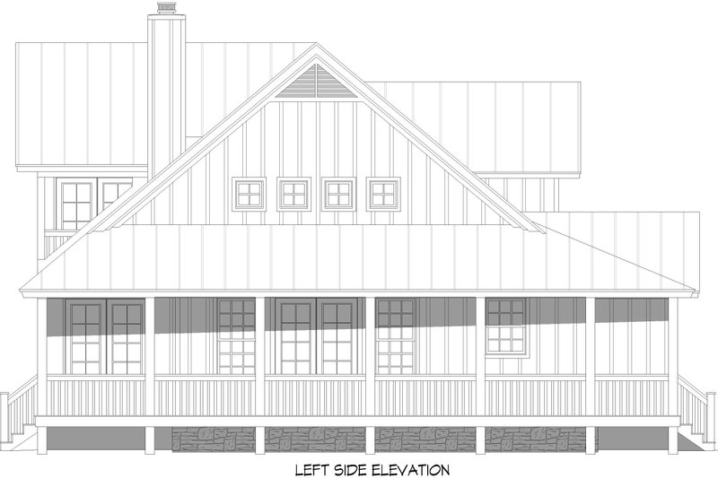 Home Plan - Exterior - Other Elevation for Farmhouse House Plan #932-1078 - 4 bed, 4.5 bath
