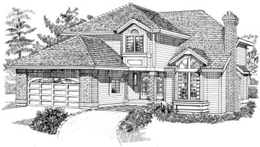 Traditional Style House Plan - 3 Beds 2.5 Baths 2206 Sq/Ft Plan #47-547 ...