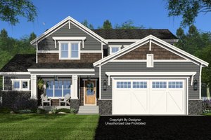 Bungalow Exterior - Front Elevation Plan #51-1372
