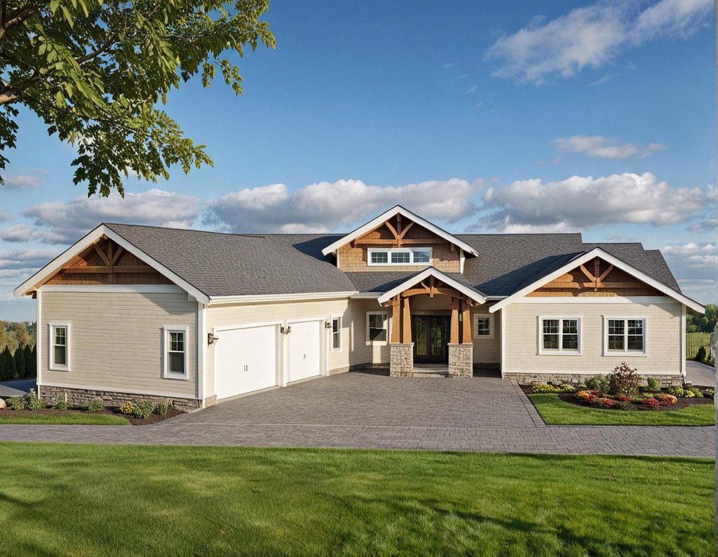Exterior - Front Elevation 2 for Craftsman House Plan #117-1085 - 3 bed, 2.5 bath