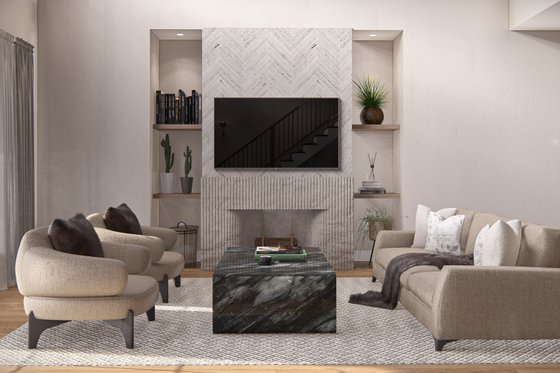 Interior - Family Room for Barndominium House Plan #455-512 - 3 bed, 2.5 bath