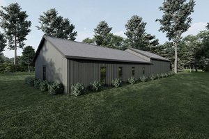 Exterior - Rear Elevation for Barndominium House Plan #923-234 - 3 bed, 2 bath