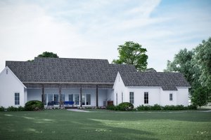 Exterior - Rear Elevation for Farmhouse House Plan #1081-33 - 3 bed, 3.5 bath