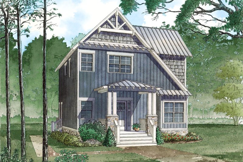 House Plan Design - Craftsman Exterior - Front Elevation Plan #923-81