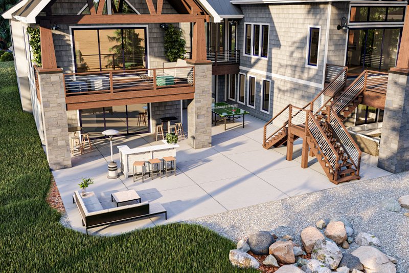 House Design - Exterior - Outdoor Living for Beach House Plan #455-314 - 1 bed, 1.5 bath