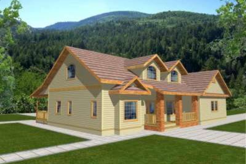 Traditional Style House Plan - 3 Beds 2.5 Baths 2565 Sq/Ft Plan #117-429