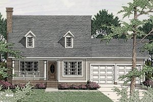 Country Exterior - Front Elevation Plan #406-228