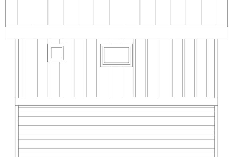 House Plan Design - Exterior - Rear Elevation for Contemporary House Plan #932-1222, 1 bath