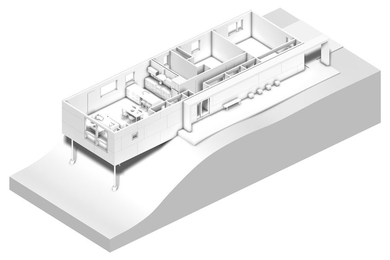 House Design - Exterior - Other Elevation for Modern House Plan #497-59 - 2 bed, 1 bath