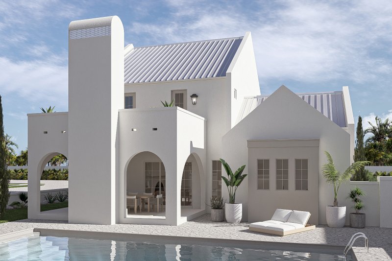House Blueprint - Exterior - Other Elevation 6 for Beach House Plan #455-760 - 3 bed, 2.5 bath