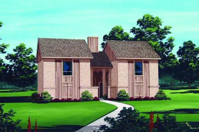 Home Plan - Traditional Exterior - Front Elevation Plan #45-294