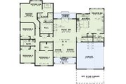 Country Style House Plan - 4 Beds 2 Baths 2394 Sq/Ft Plan #17-3003 