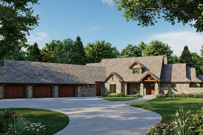 Home Plan - Ranch Exterior - Front Elevation Plan #17-3327