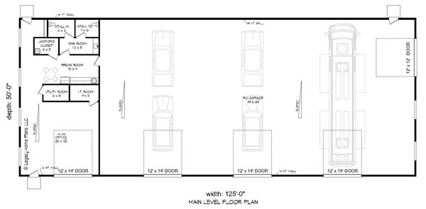 Home Plan - Modern Floor Plan - Main Floor Plan #932-817