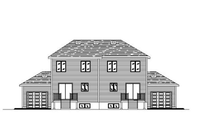 House Design - Exterior - Rear Elevation for Traditional House Plan #138-238 - 3 bed, 1.5 bath