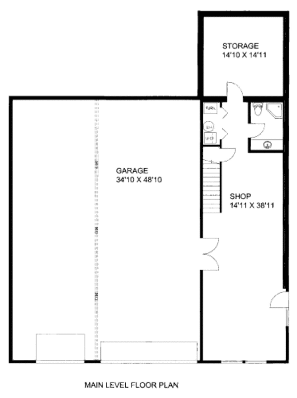 Architectural House Design - Traditional Floor Plan - Main Floor Plan #117-667