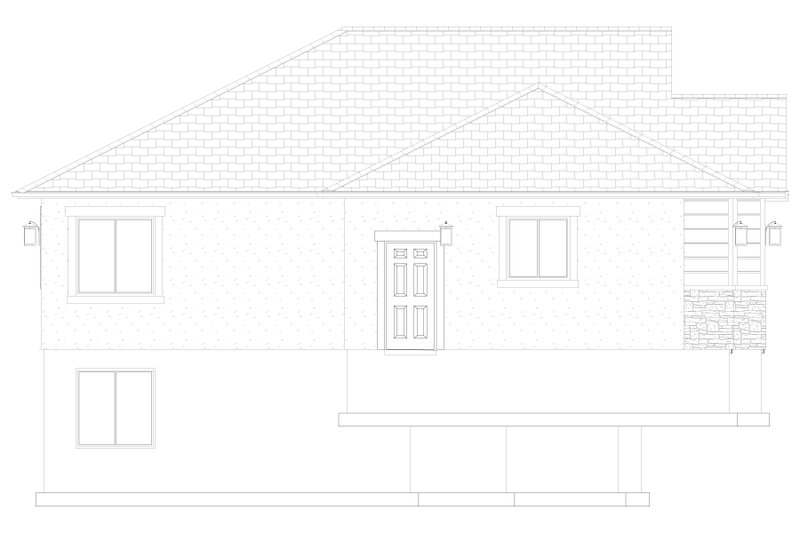 House Plan Design - Exterior - Other Elevation 4 for Ranch House Plan #1060-39 - 3 bed, 2 bath