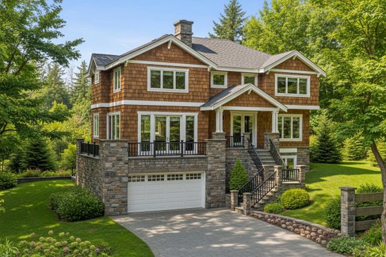 Exterior - Front Elevation for Traditional House Plan #101-207 - 4 bed, 3.5 bath