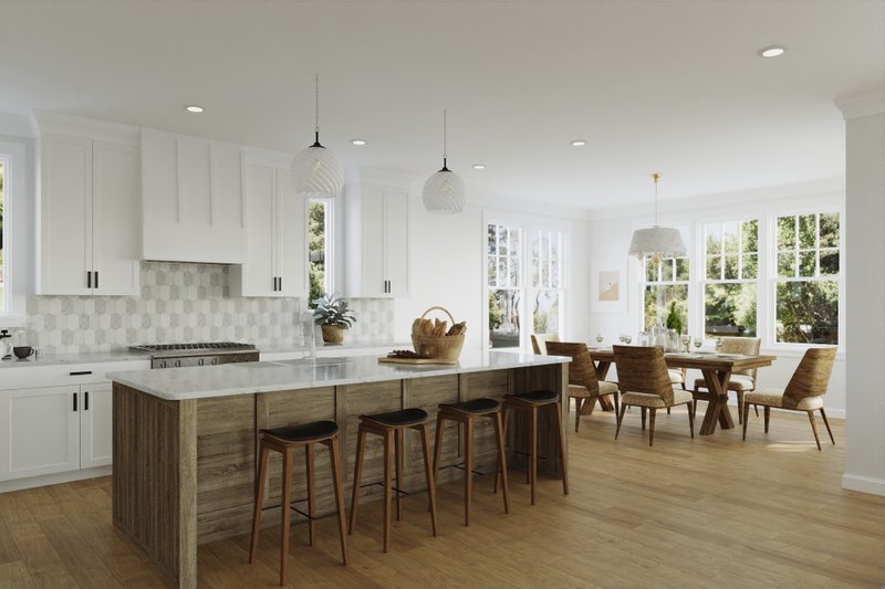 House Design - Interior - Kitchen for Bungalow House Plan #461-91 - 4 bed, 3.5 bath
