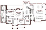 Traditional Style House Plan - 4 Beds 3.5 Baths 4600 Sq/Ft Plan #63-230 