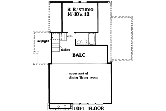 Floor Plan - Upper Floor for Modern House Plan #314-166 - 3 bed, 3 bath