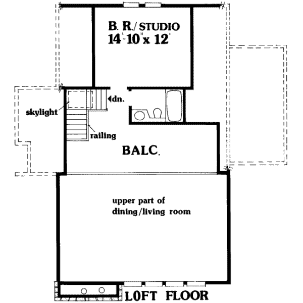 Modern Floor Plan - Upper Floor Plan #314-166