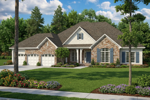 Traditional Exterior - Front Elevation Plan #17-2616