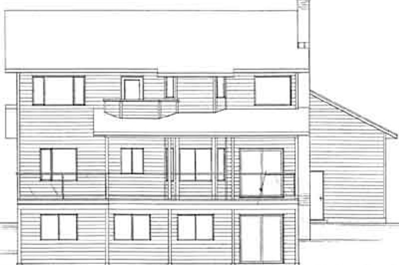 Home Plan - Exterior - Rear Elevation for Country House Plan #126-126 - 3 bed, 2.5 bath